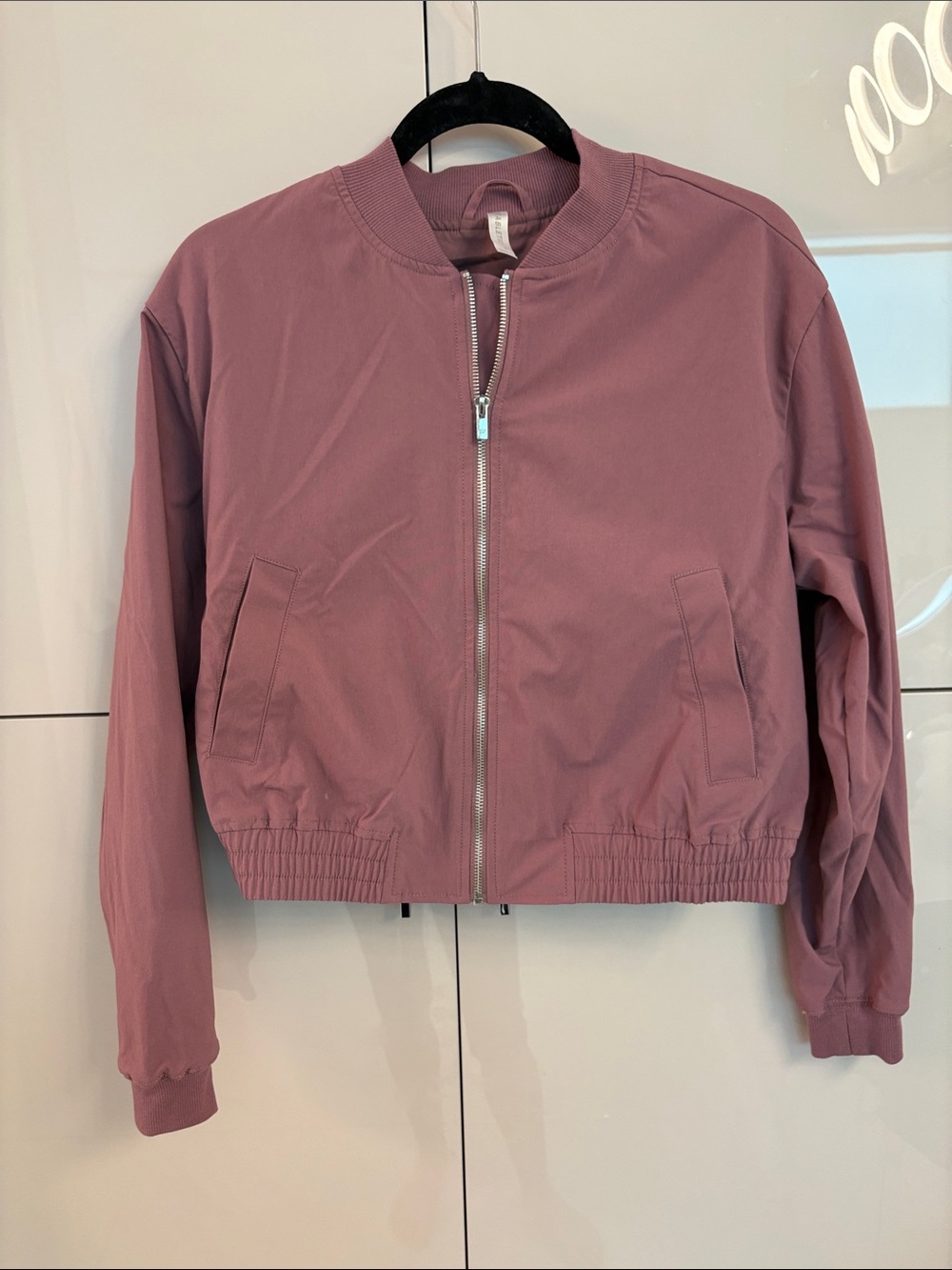 Fabletics Mauve Bomber Jacket